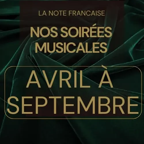 Soirées musicales du mois d'avril à septembre